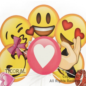 PHOTO PROPS EMOTICONES ROMANTICOS X12